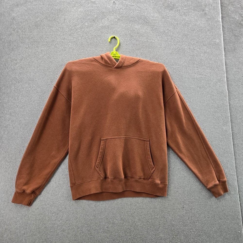 Abercrombie & Fitch Women Hoodie M Brown Fleece Soft AF Oversized Pullover